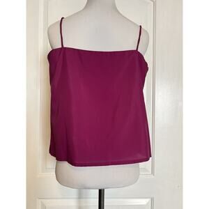 Los Angeles Boutique Straight Square Neck Sleeveless Cami Tank Top Purple 10
